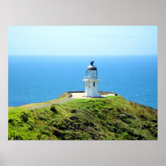 Kap Reinga Lighthouse, Northland, Neuseeland Poster