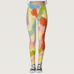 Kap Verde Badja Tanz Abstracte Illustration Leggings