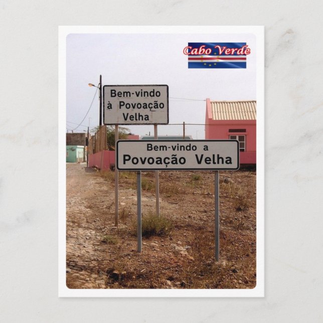 Kap Verde - Begrüßungszeichen - Postkarte (Vorderseite)