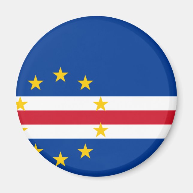Kap Verde Flag CV Magnet (Vorne)