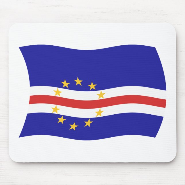 Kap Verde Flag Mousepad (Vorne)