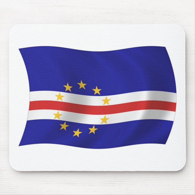 Kap Verde Flag Mousepad (Vorne)