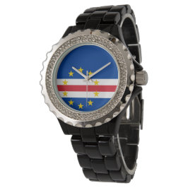 Kap-Verde-Flagge Armbanduhr