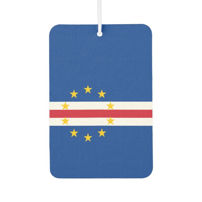 Kap-Verde-Flagge Autolufterfrischer (Vorderseite)