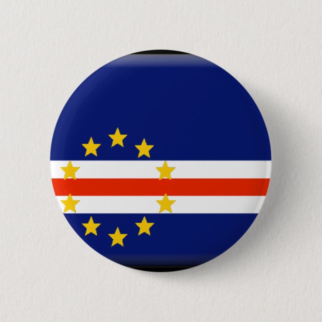 Kap-Verde Flagge Button (Vorderseite)