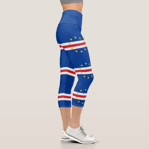 Kap-Verde-Flagge Capri Leggings