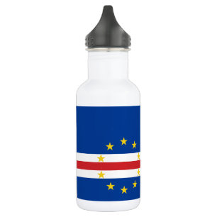 Kap-Verde-Flagge Edelstahlflasche
