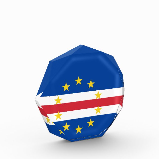 Kap-Verde-Flagge Fotoblock (Links)