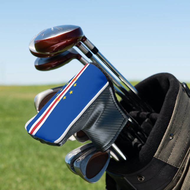 Kap-Verde-Flagge Golf Headcover (In Situ)