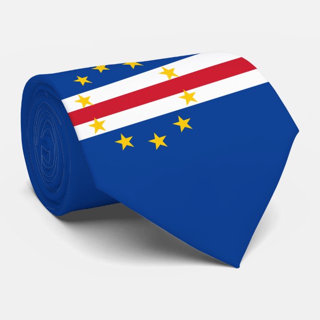 Kap-Verde Flagge Krawatte (Gerollt)