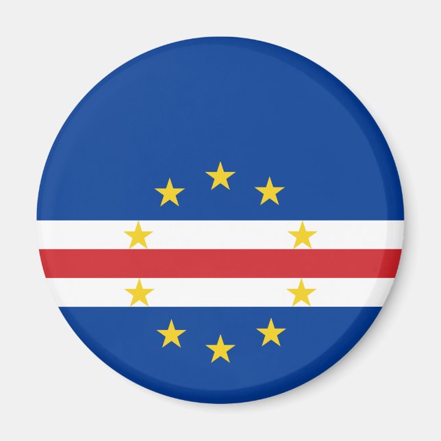 Kap-Verde-Flagge Magnet (Vorne)