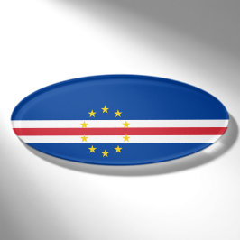 Kap-Verde-Flagge Namenschild