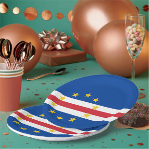 Kap-Verde-Flagge Pappteller