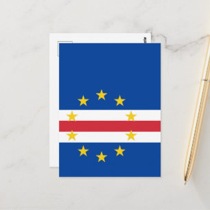 Kap-Verde-Flagge Postkarte
