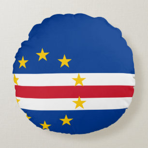 Kap-Verde-Flagge Rundes Kissen