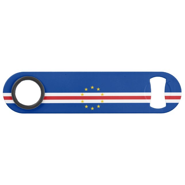 Kap-Verde-Flagge Speed Flaschenöffner (Vorderseite (Horizontal))