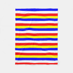 Kap-Verde-Flagge Streifen Land Muster Symbol Fleecedecke