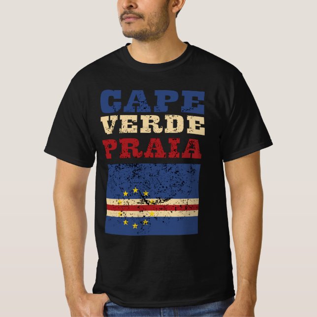 Kap-Verde-Flagge T-Shirt (Vorderseite)