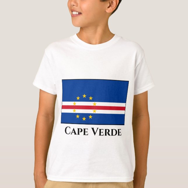 Kap-Verde-Flagge T-Shirt (Vorderseite)