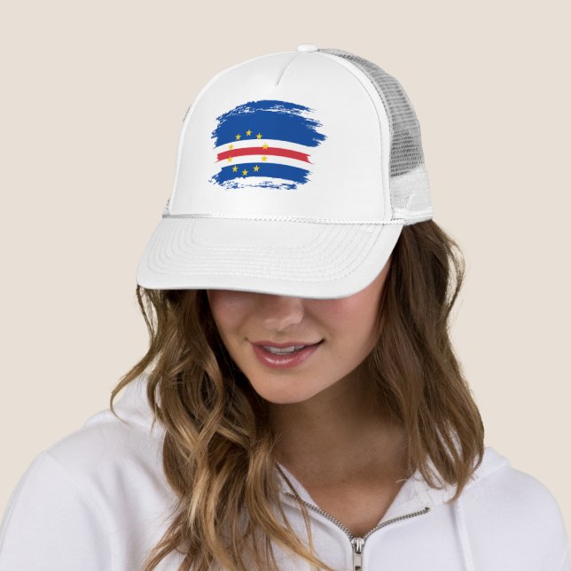 Kap-Verde-Flagge Truckerkappe (Beispiel)