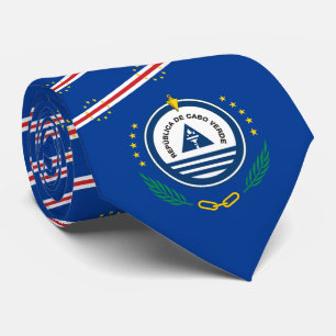 Kap-Verde-Flagge und Landesemblem, Kap Verde Krawatte