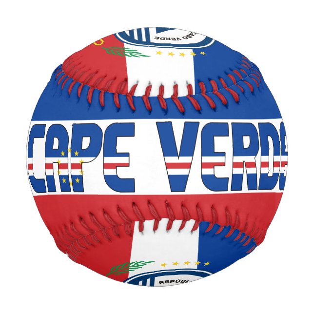 Kap-Verde-Flagge und -mäntel Baseball (Vorderseite)