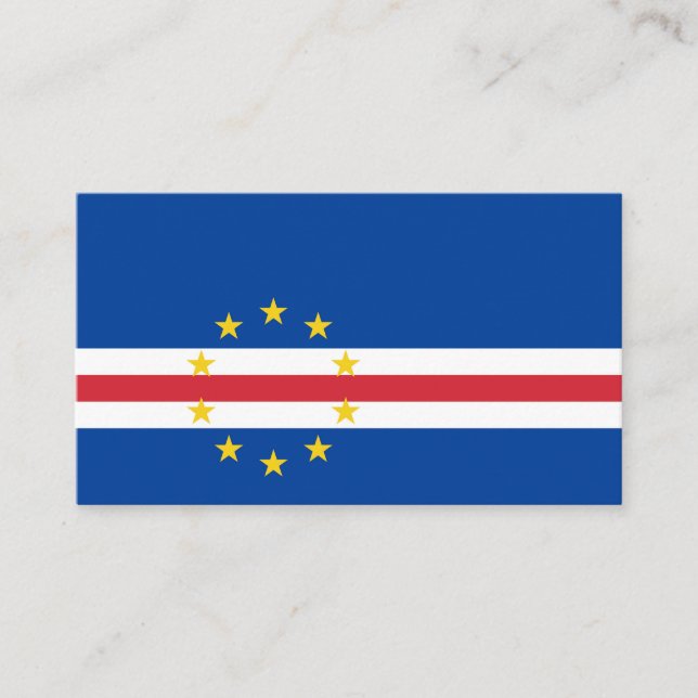 Kap-Verde-Flagge Visitenkarte (Vorderseite)