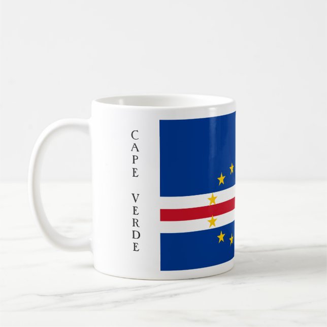 Kap-Verde Flaggen-Tasse Kaffeetasse (Links)