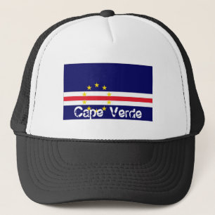 Kap-Verde Flaggenhut Truckerkappe