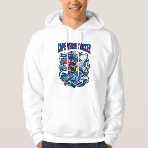 Kap Verde Fußball Skelett Stürmer Nationen Premium Hoodie
