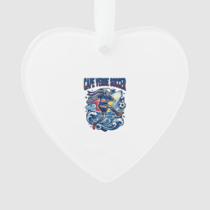 Kap Verde Fußball Skelett Stürmer Nationen Premium Ornament