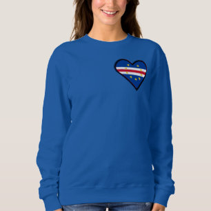 Kap-Verde-Herzenflagge Sweatshirt