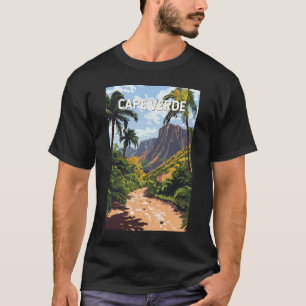 Kap Verde Illustration Reisen Vintag T-Shirt