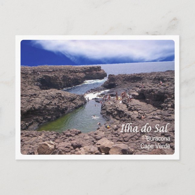 Kap Verde - Insel Sal - Buracona - Postkarte (Vorderseite)