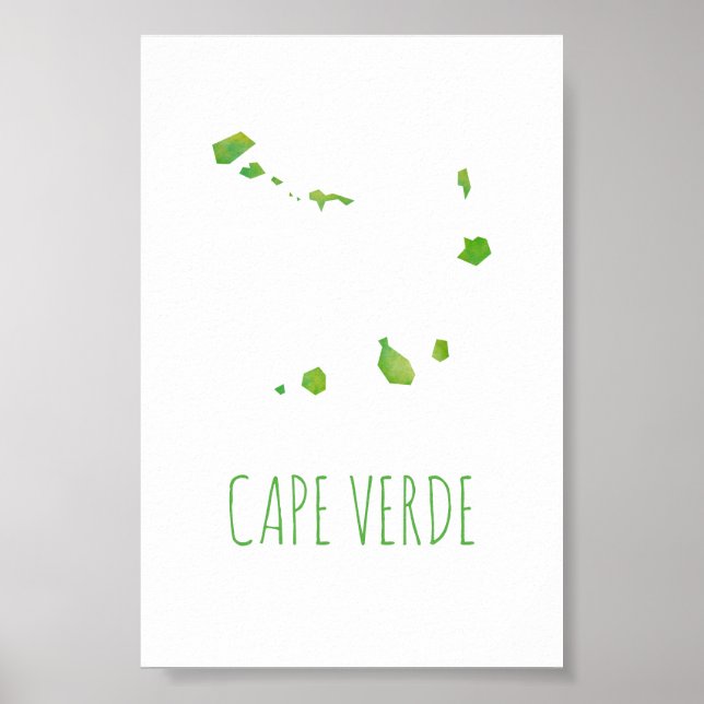 Kap Verde Map Poster (Vorne)