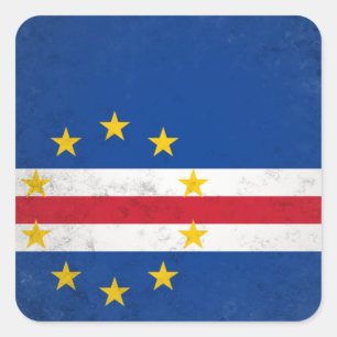 Kap Verde Quadratischer Aufkleber