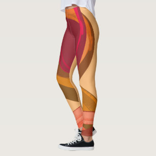 Kap Verde Regen zu Cachupa Abstrakte Illustration Leggings