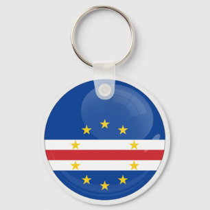 Kap Verde Rund icon flag Schlüsselanhänger
