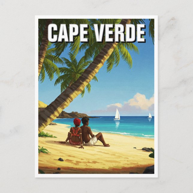 Kap Verde Travel Postkarte (Vorderseite)