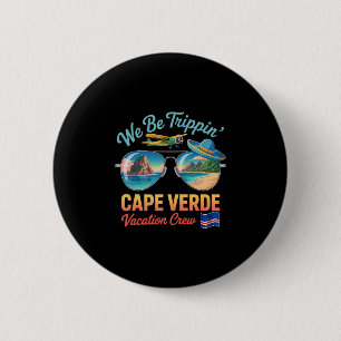 Kap Verde Urlaub Cabo Verde Flagge Stolz Verdian Button