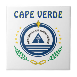 Kap-Verde Wappen Fliese