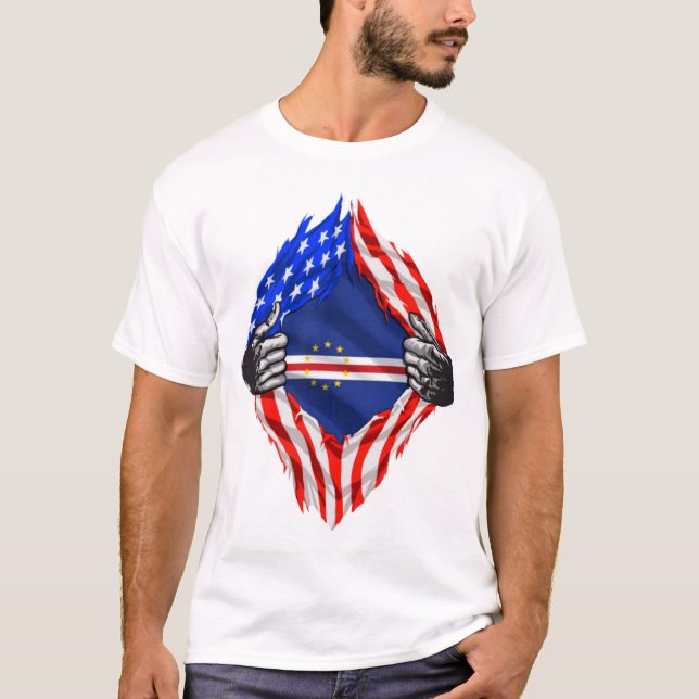 Kap Verdean American Strong T - Shirt (Vorderseite)