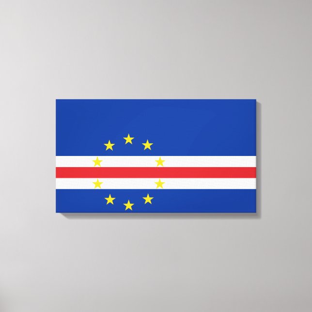 Kap-Verdische Flagge (Cabo Verde) Leinwanddruck (Vorderseite)