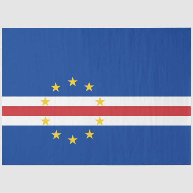 Kap-Verdische Flagge (Kap Verde) Seidenpapier (Vorderseite)