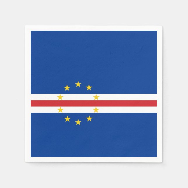 Kap-Verdische Flagge (Kap Verde) Serviette (Vorderseite)