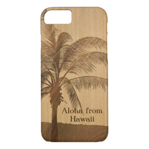 Kapaa Sonnenuntergang-hawaiisches Imitat Koa Case-Mate iPhone Hülle