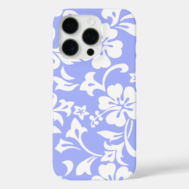 Kapalua Pareau Hawaiianischer Hibiskus Periwinkle iPhone 16 Pro Hülle (Rückseite)