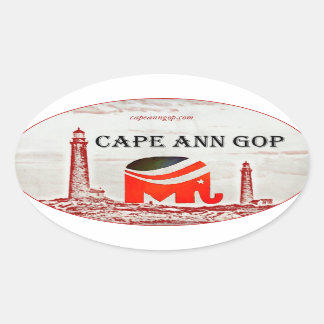 KapAnn GOP-Aufkleber Ovaler Aufkleber