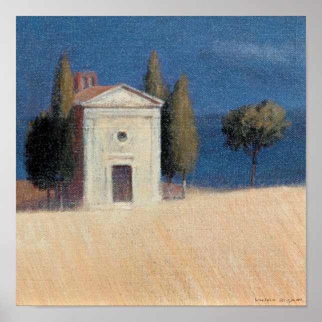 Kapelle bei Pienza II 2012 Poster (Vorne)