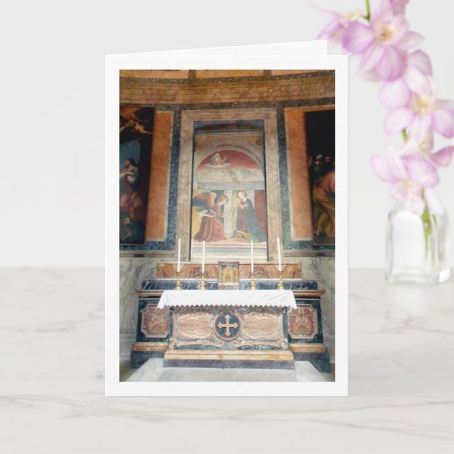 Kapelle der Ankündigung, Pantheon, Roma Karte (Orchidee)